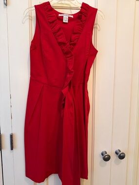 Sleeveless Ruffle Diane Von Furstenberg Classic Dress